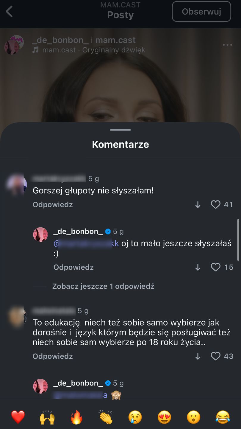 Ukochana Marcina Hakiela kontra internautki