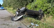 Klin: 20-latek jechał za szybko, próbował uniknąć zderzenia z motorem