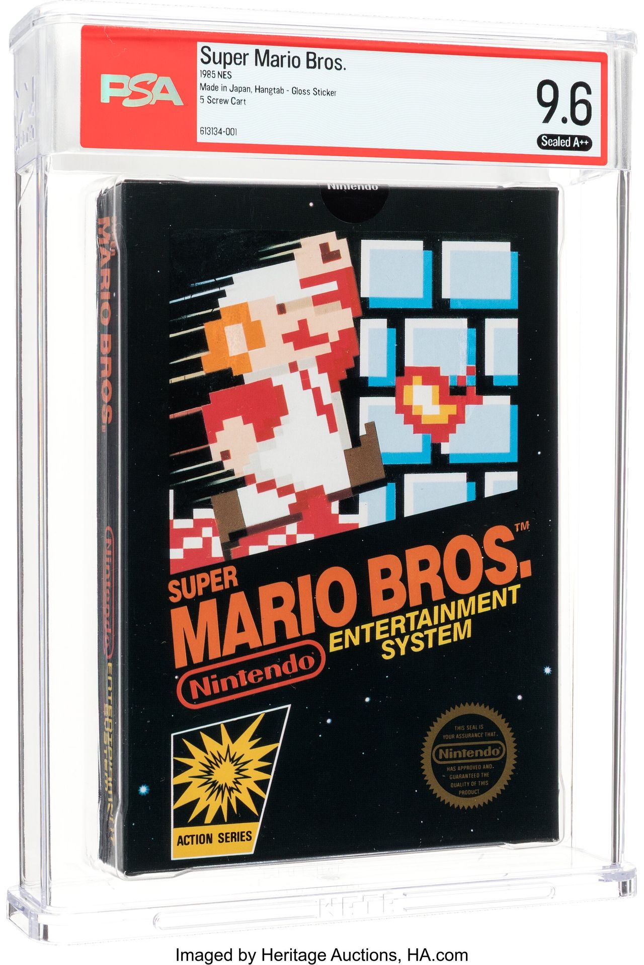 Ekstremalnie rzadki egzemplarz "Super Mario Bros."