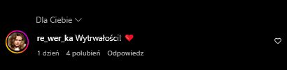 Weronika Reiter wspiera Agnieszkę Kaczorowską