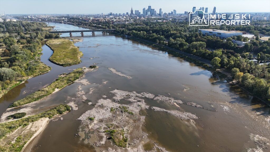 Warszawa: Zmiana punktu zero na Wiśle przy Bulwarach i w Gusinie