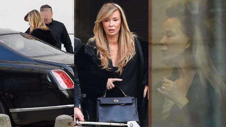 Joanna Przetakiewicz szykuje się na spotkanie u profesjonalistów: fryzura, makijaż i... PRYWATNY szofer (?) (ZDJĘCIA)