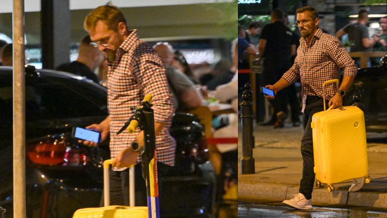 Jarosław Bieniecki na spotkaniu z tajemniczą kobietą