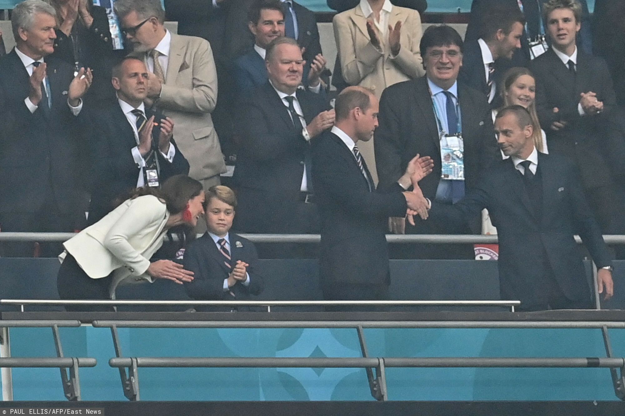 Książę George ogląda finał Euro 2020 z księciem Williamem i księżną Kate