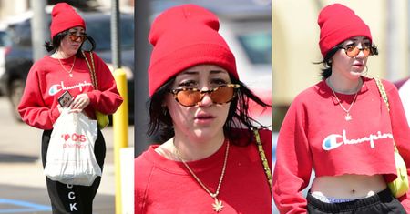 Zbuntowana siostra Miley Cyrus świeci brzuchem w stylizacji "po bułki"