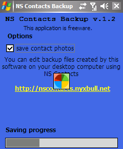 NS-Contacts-Backup- kopia kontaktów z Windows Mobile.