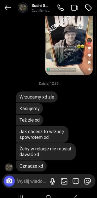 Sushi zrobiło reklamę ze zmarłym kilka dni temu raperem