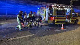 Poważne zderzenie 4 pojazdów na trasie S8. Duże utrudnienia w ruchu