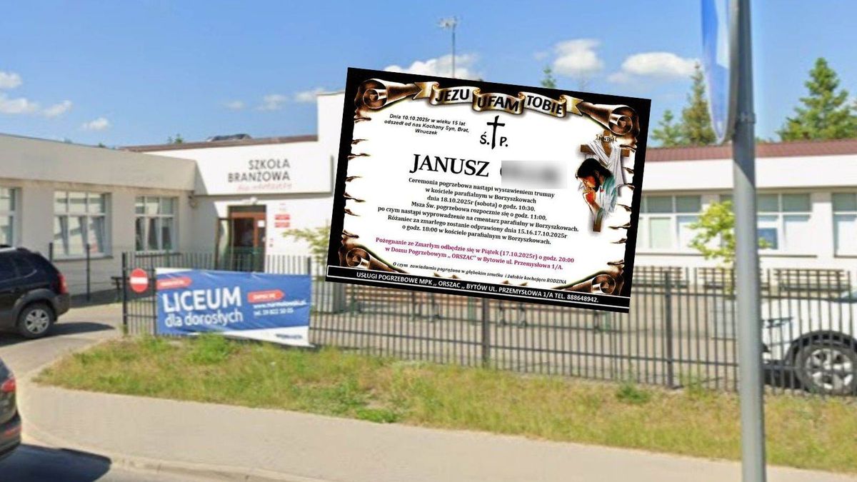 Nie żyje 15-letni uczeń szkoły w Bytowie