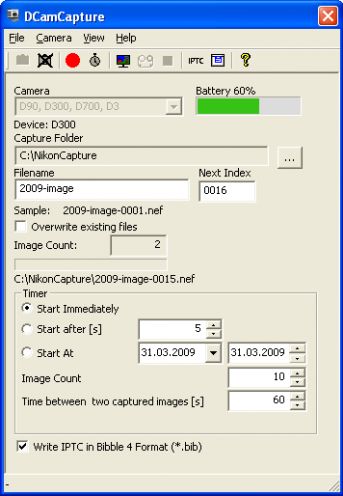 DCamCapture, prawie zamiast Camera Control Pro 2