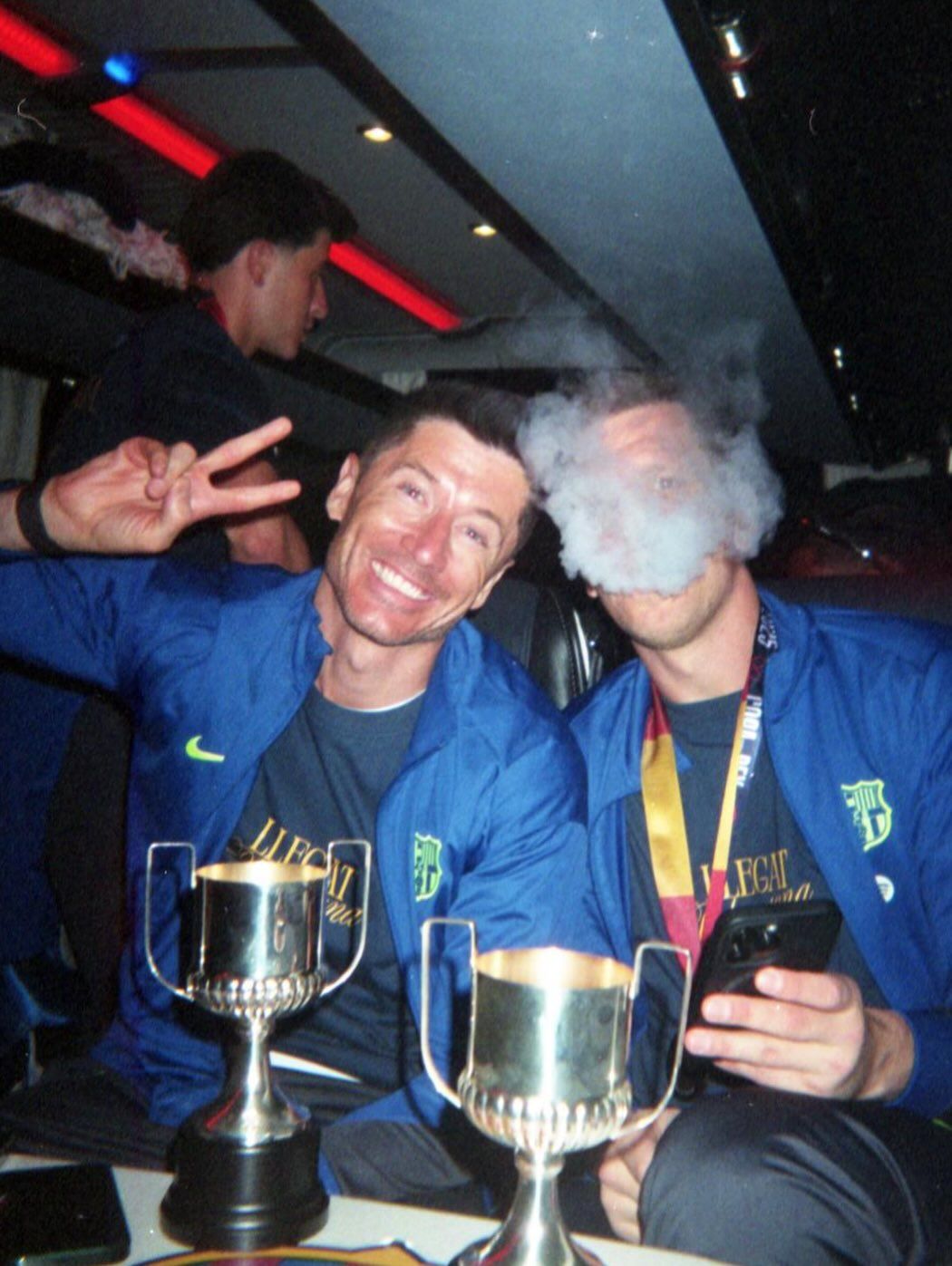 Robert Lewandowski i Wojciech Szczęsny