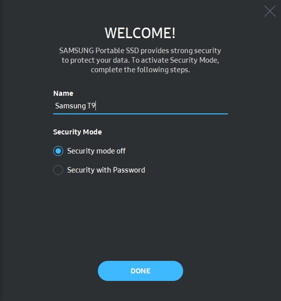 Samsung Portable SSD Software