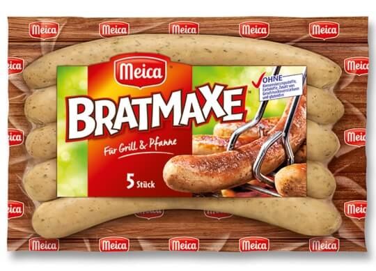 Kiełbaski marki Bratmaxe 5 sztuk, 313 g z Auchan wycofane ze sprzedaży