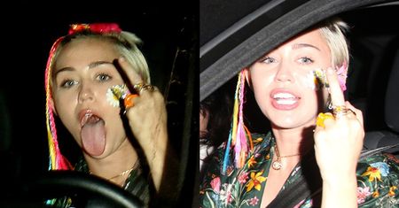 Miley Cyrus pokazuje "faka" paparazzi! (FOTO)