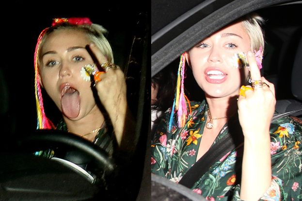 Miley Cyrus pokazuje "faka" paparazzi! (FOTO)