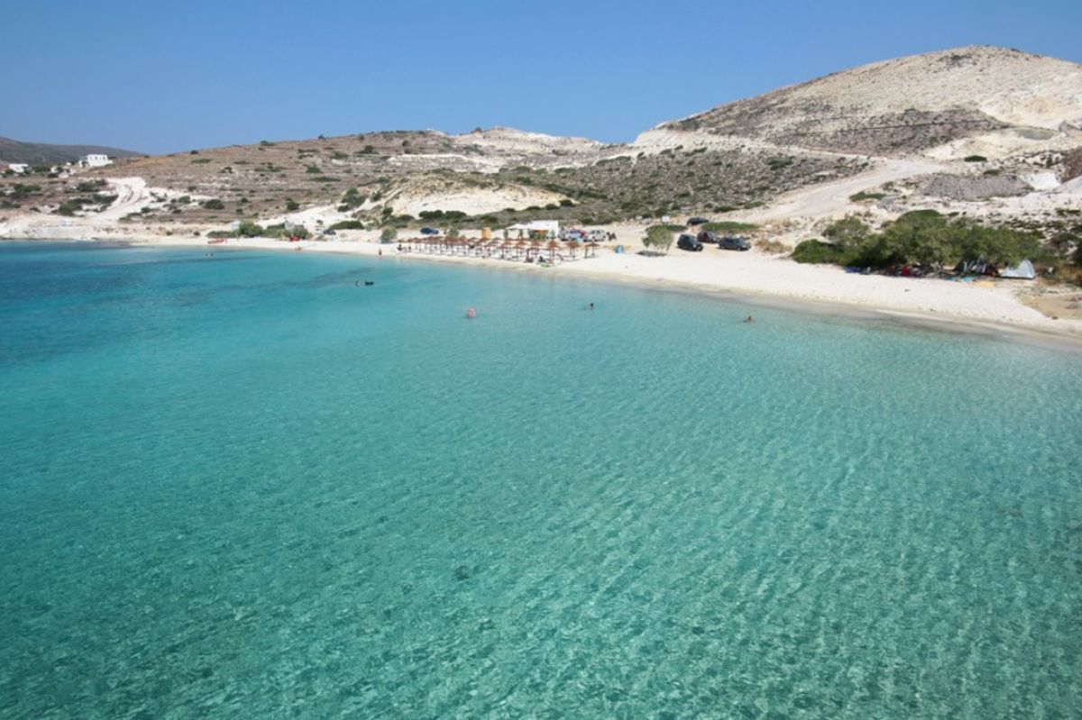 The beach with the cleanest water in the world? The Greek island Kimolos won