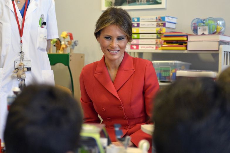 Melania Trump w Necker Hospital w Paryżu