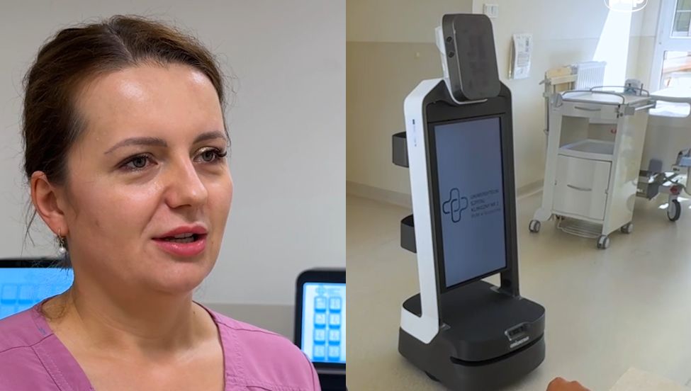 Roboty pracują w szpitalu w Szczecinie. Tak pomagają pielęgniarkom
