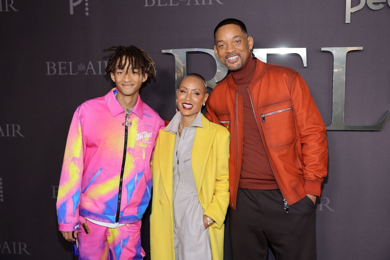 Jada Pinkett i Will Smith z synem Jadenem