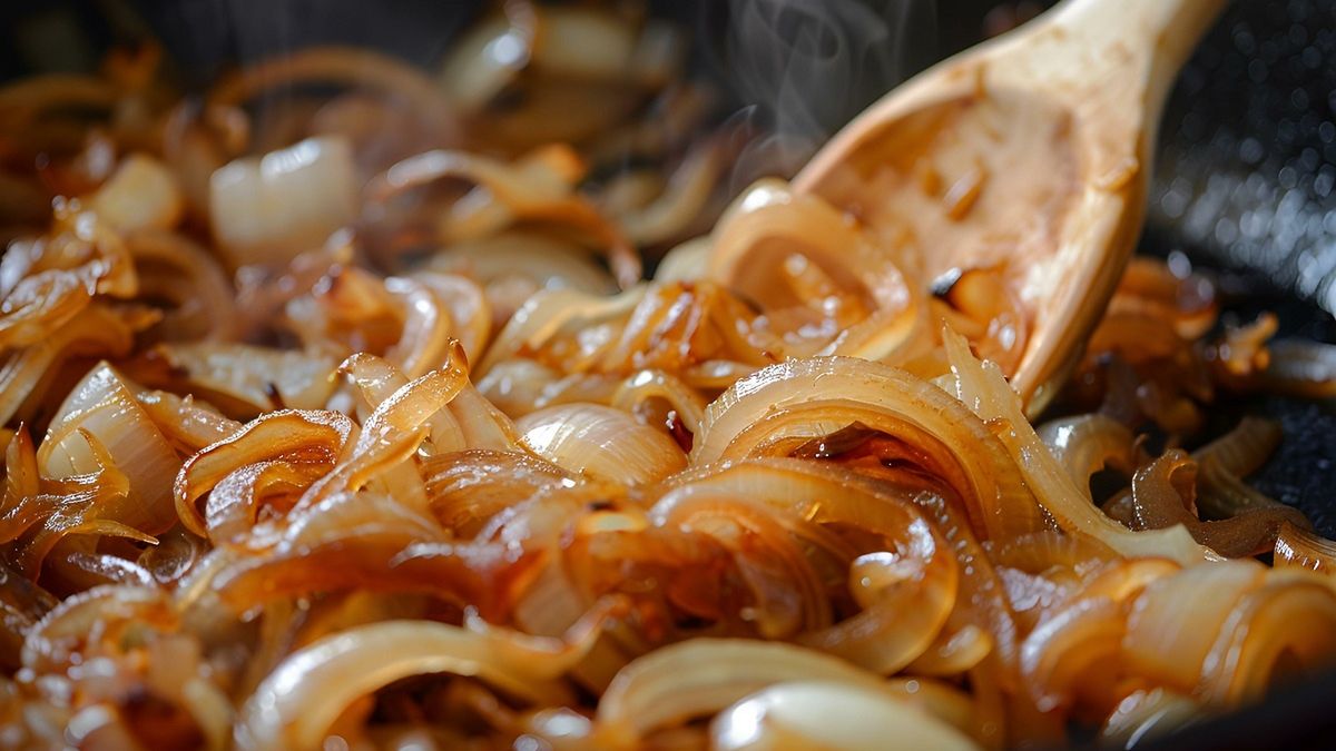 Dodaj odrobinę do smażonej cebulki. Zyska piękny kolor.