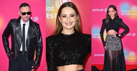 Wystrojone gwiazdy brylują drugiego dnia Polsat Hit Festiwal: Paulina Sykut-Jeżyna w mini z trenem, rockowy Krzysztof Ibisz i błyszcząca Ewelina Lisowska (ZDJĘCIA)