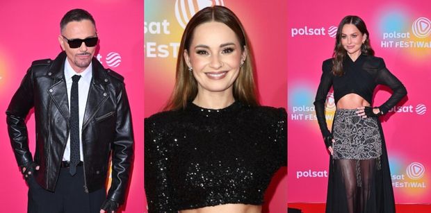 Wystrojone gwiazdy brylują drugiego dnia Polsat Hit Festiwalu: Paulina Sykut-Jeżyna w mini z trenem, rockowy Krzysztof Ibisz i błyszcząca Ewelina Lisowska (ZDJĘCIA)