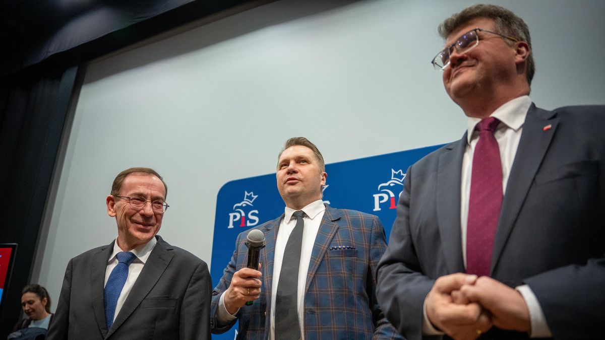 Od lewej: Mariusz Kamiński, Przemysław Czarnek i Maciej Wąsik