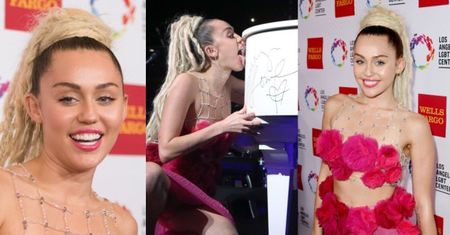 Miley Cyrus LIŻE FORTEPIAN na imprezie LGBT Center... (ZDJĘCIA)