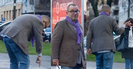 Zmęczony Rafał Bryndal upuścił wino... (ZDJĘCIA)