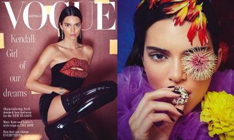 Wystraszona Kendall Jenner spogląda ze swojej 20. okładki "Vogue'a"