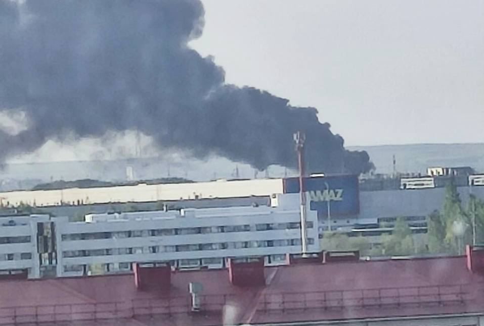 Smoke over the Russian factory