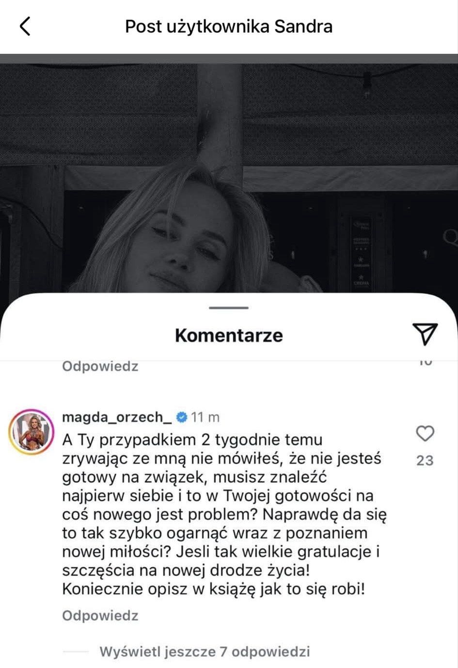 Komentarz Magdy Orzech