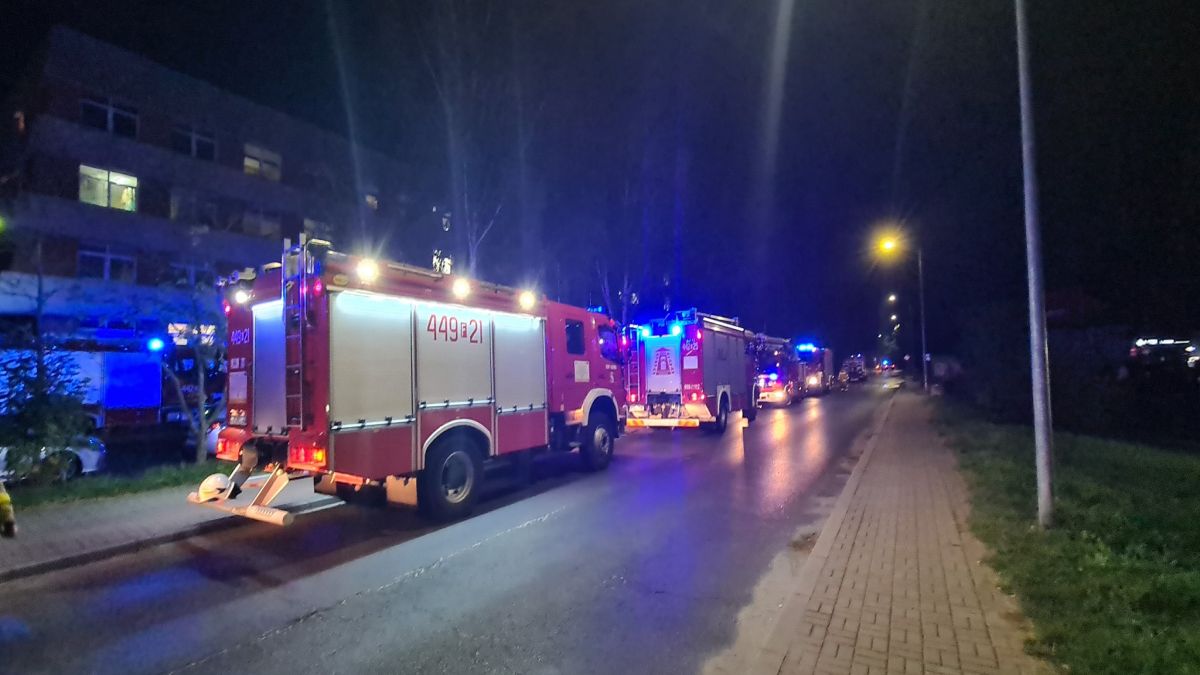 Nocny pożar w żagańskim szpitalu