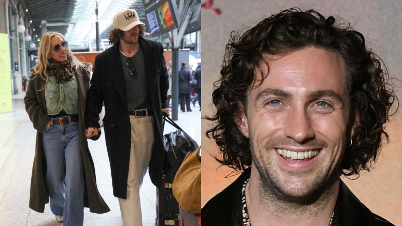 Aaron Taylor-Johnson z żoną w Paryżu