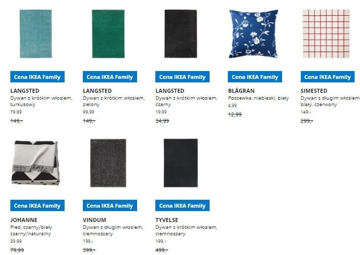 IKEA Lublin wyprzedaż produktów z kategorii Tekstylia