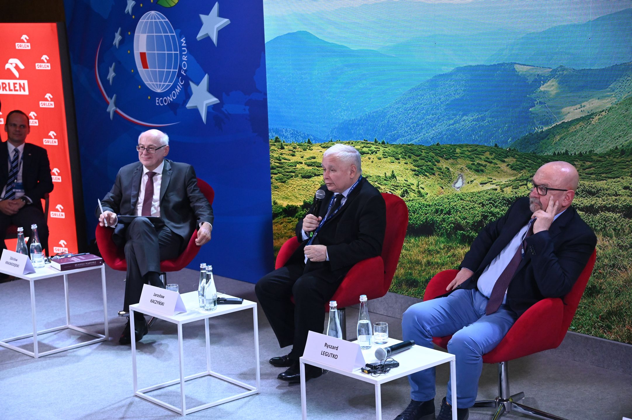 XXXI Forum Ekonomiczne
Karpacz. Debata z udziałem Jarosława Kaczyńskiego oraz europosłów PiS Ryszarda Legutki i Zdzisława Krasnodębskiego