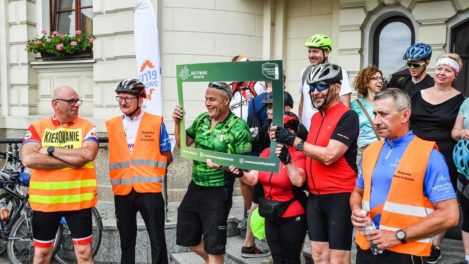 Przejazd jest okazją do promocji rywalizacji o tytuł Rowerowej Stolicy Polski.