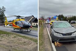 Dwie nastolatki potrącone na pasach. W akcji był śmigłowiec LPR