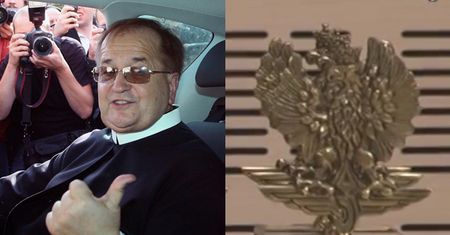 Ojciec Rydzyk dostał statuetkę... "Orła Straży Ochrony Kolei"