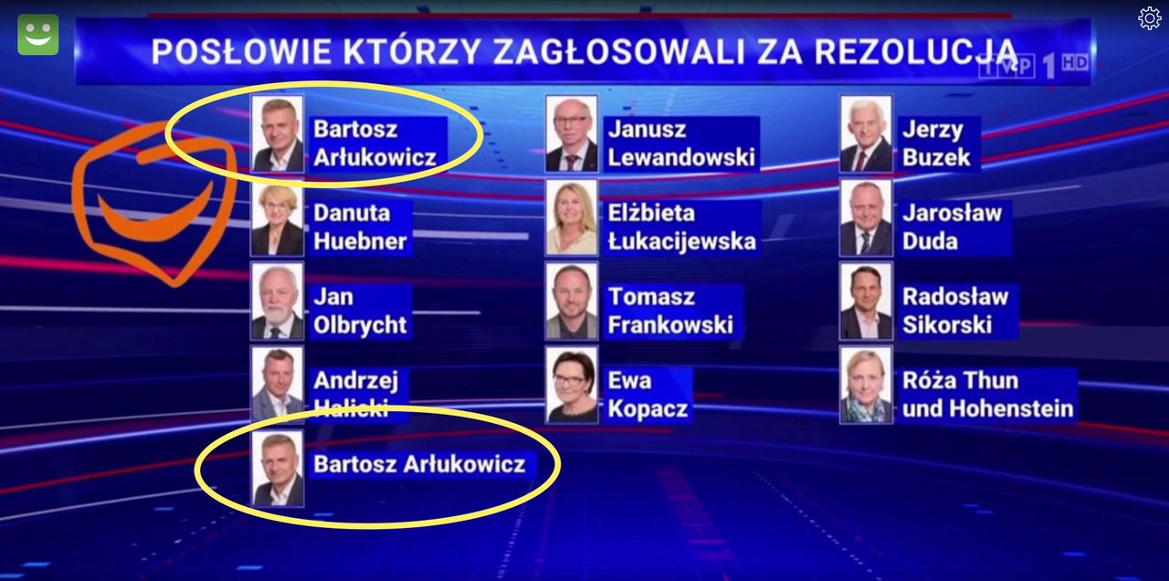 Kadr z sobotniego głównego wydania "Wiadomości"