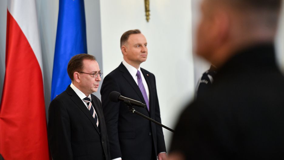 Mariusz Kamiński i Andrzej Duda
