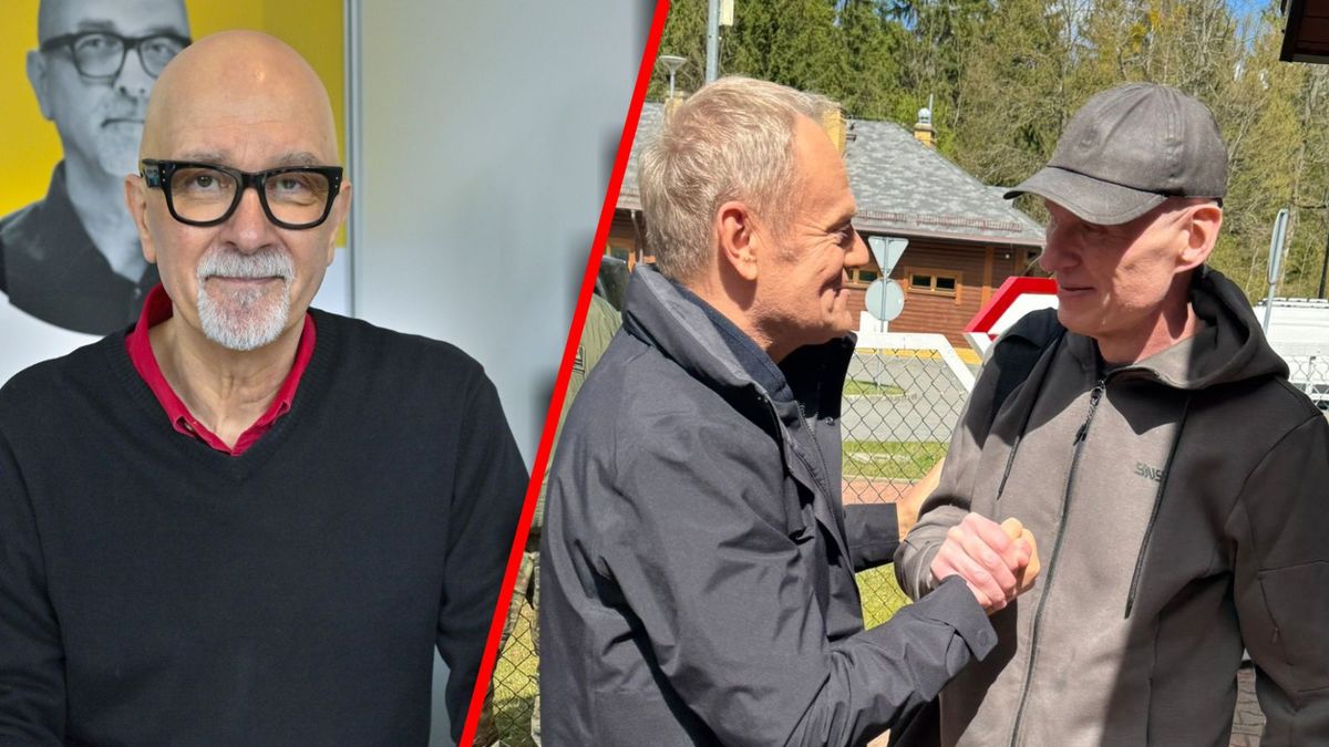 Od lewej: Vincent V. Severski, Donald Tusk i Andrzej Poczobut