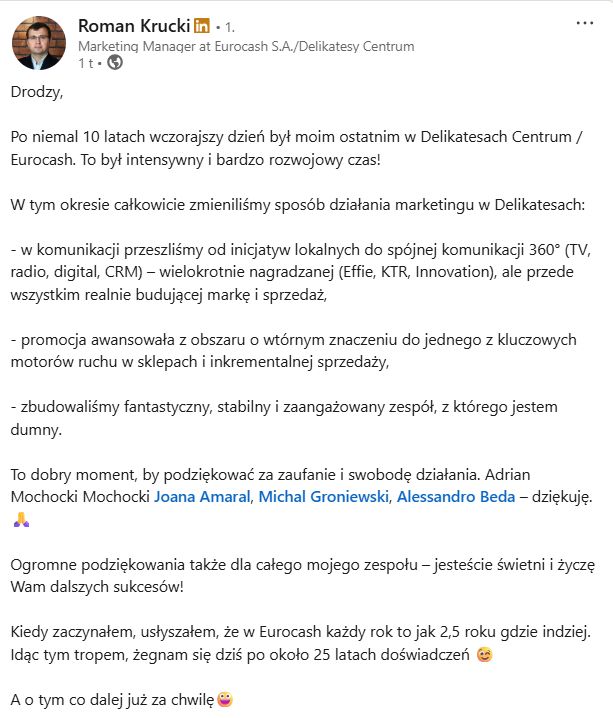 screen: LinkedIn Roman Krucki