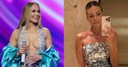 Odstawiona w cekinową mini Małgorzata Rozenek zmierza na TURECKI koncert Jennifer Lopez