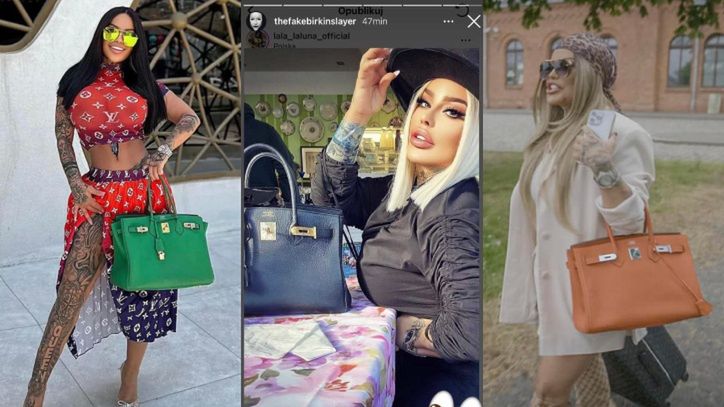 Tiktoker sugeruje, że Laluna Unique handluje PODRÓBKAMI torebek Hermes Birkin