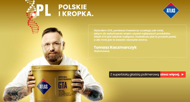 Atlas z kampanią ".PL - polskie i kropka!"