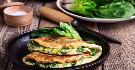 Omlet szpinakowy. Szybko i pysznie