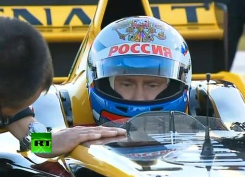 Władimir Putin w bolidzie F1! [wideo]