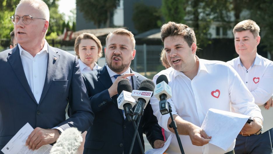 Jacek Ozdoba na konferencji PO 