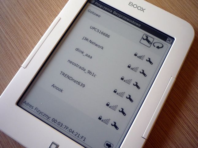 Onyx Boox i62 - jest i WiFi